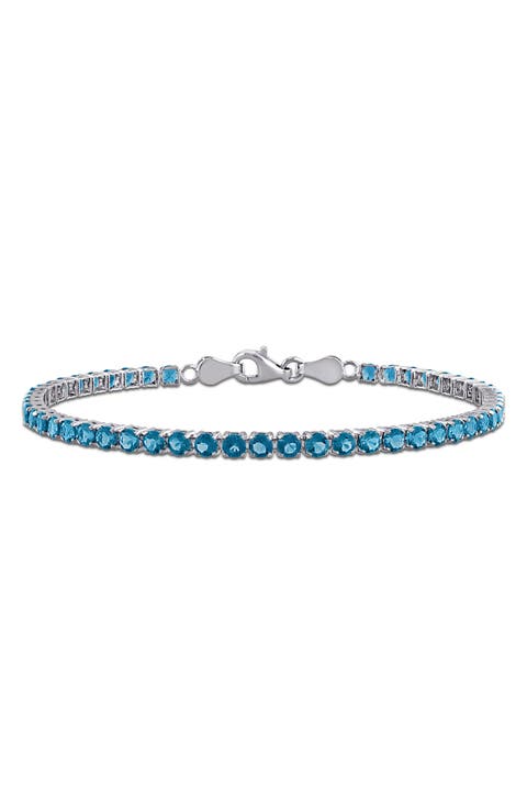 London Blue Topaz Tennis Bracelet