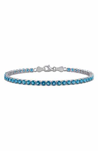 DELMAR London Blue Topaz Tennis Bracelet