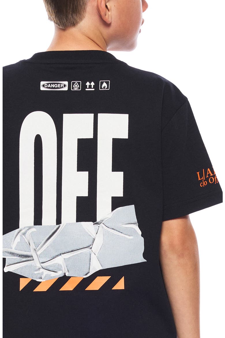 Kids' Active Duct Tape Graphic T-Shirt, Alternate, color, BLACK