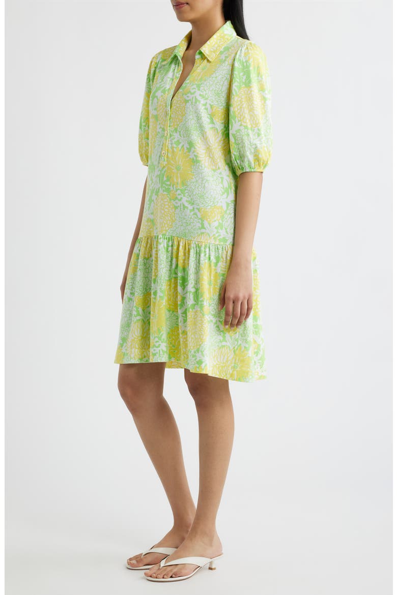 Bingley Floral Print Dress, Alternate, color, CROCODILE GREEN MUMBO JUMBO