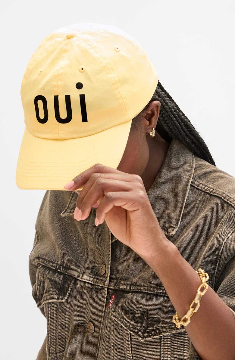 Clare V. Oui Baseball Cap, Alternate, color, 