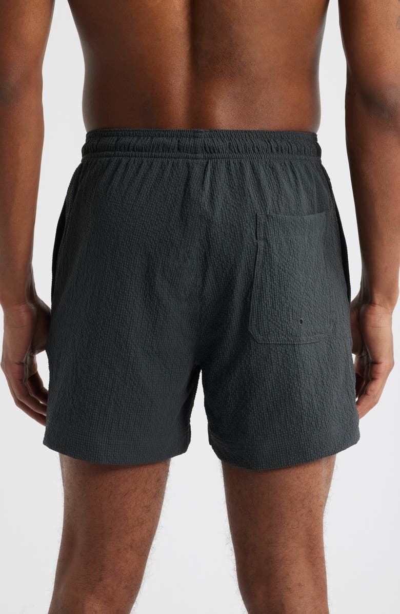 PacSun Solid Seersucker Swim Trunks, Alternate, color, 
