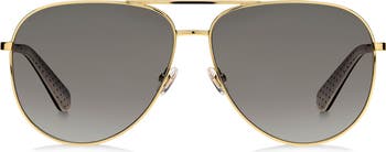isla 61mm polarized gradient aviator sunglasses