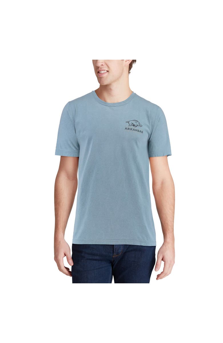 IMAGE ONE Men's Blue Arkansas Razorbacks State Scenery Comfort Colors T-Shirt, Alternate, color,