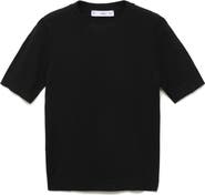 MANGO Short Sleeve Sweater