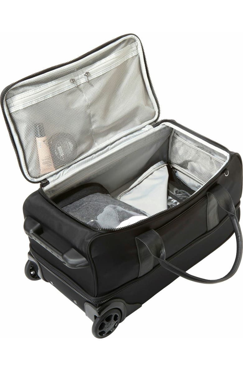 BAGGALLINI Gramercy Carry-On Travel Roller Duffel Bag, Alternate, color, Black