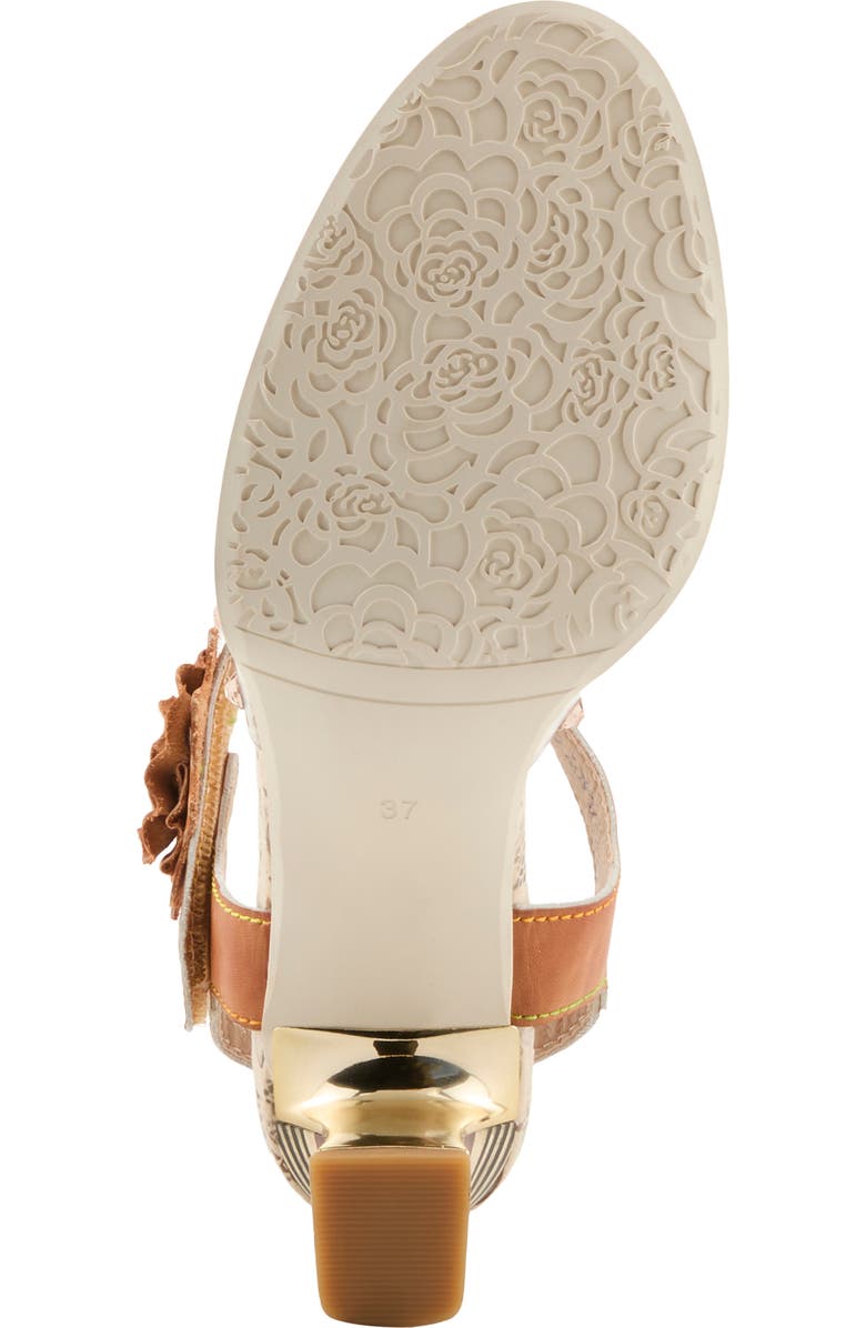 L'Artiste by Spring Step Sassylady Ankle Strap Sandal, Alternate, color, Camel Multi