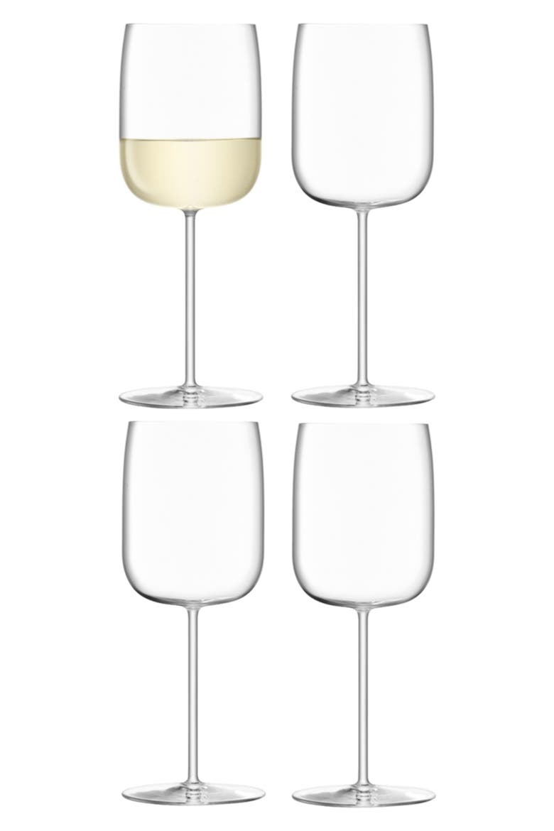 Borough Set of 4 Wine Glasses, Main, color, CLEAR