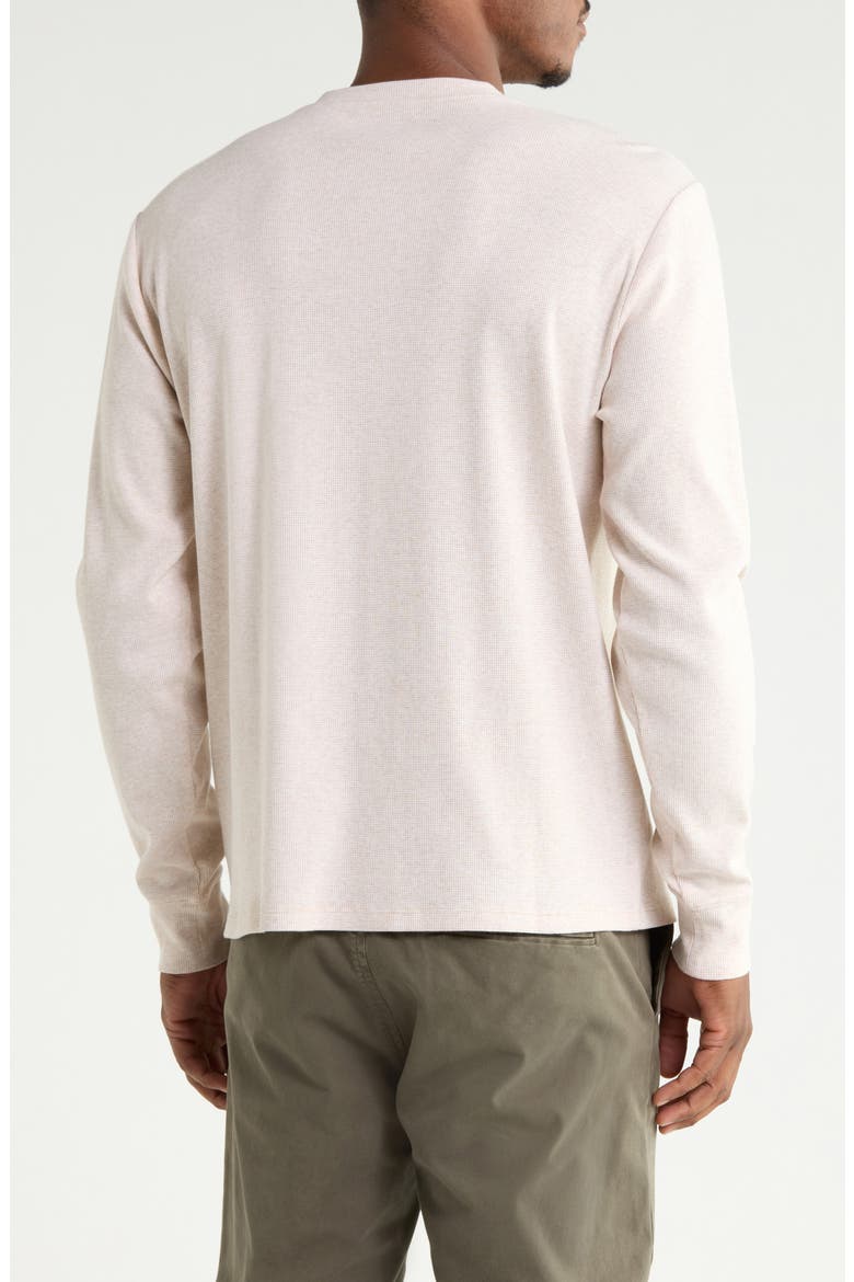 Long Sleeve Textured Henley, Alternate, color, BEIGE OATMEAL LIGHT HEATHER