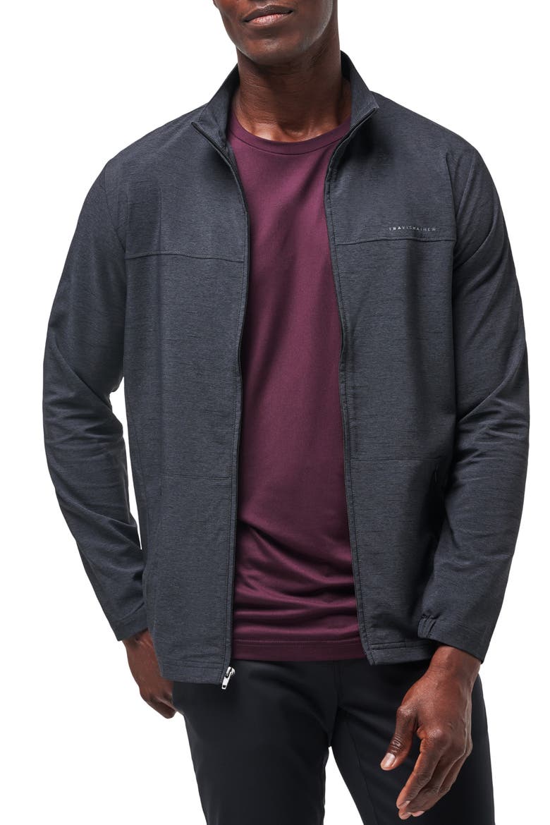 Valley View Zip Jacket, Main, color, HEATHER BLACK