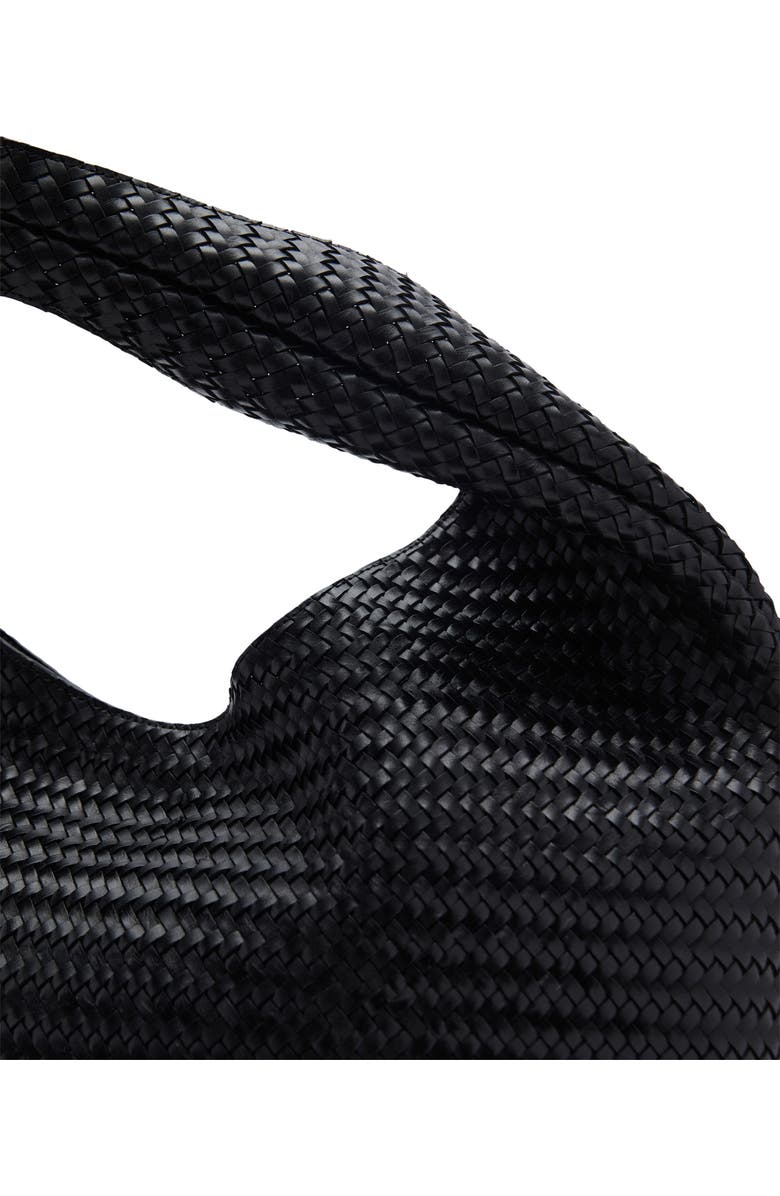 MANGO Large Braided Leather Shoulder Bag, Alternate, color,