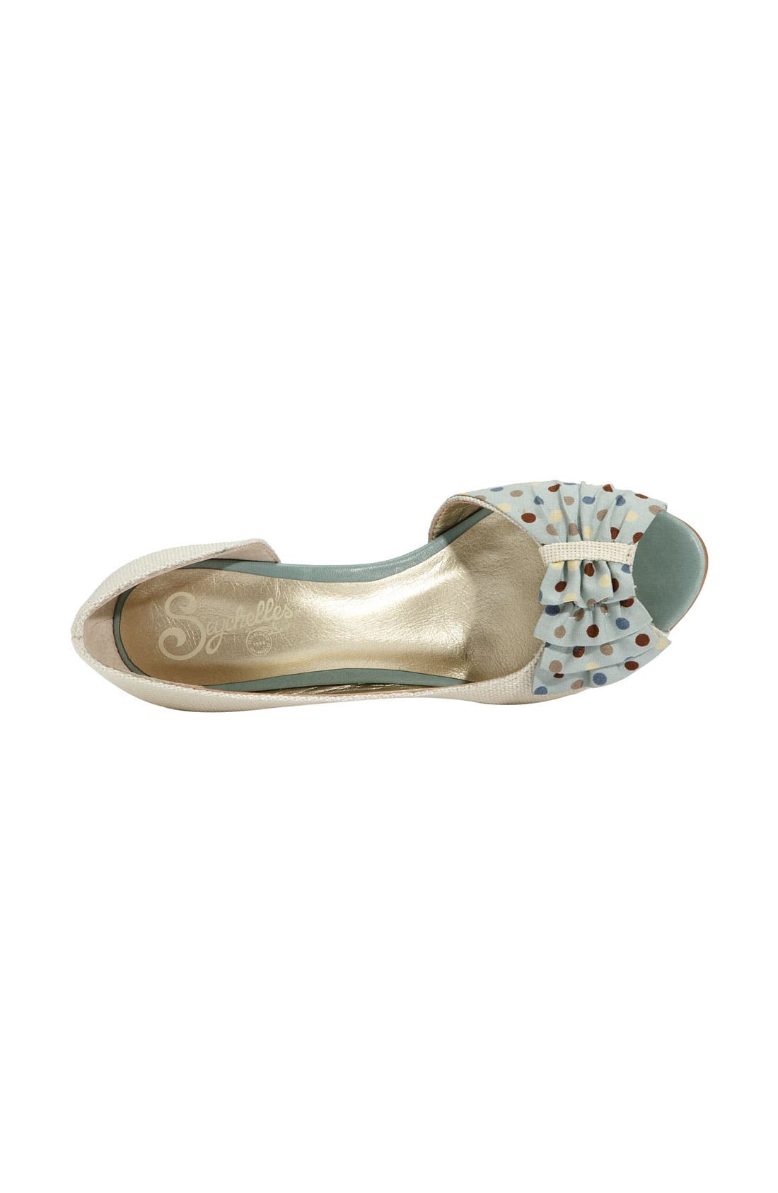 'Amethyst' Peep Toe Pump, Alternate, color, OFF WHITE
