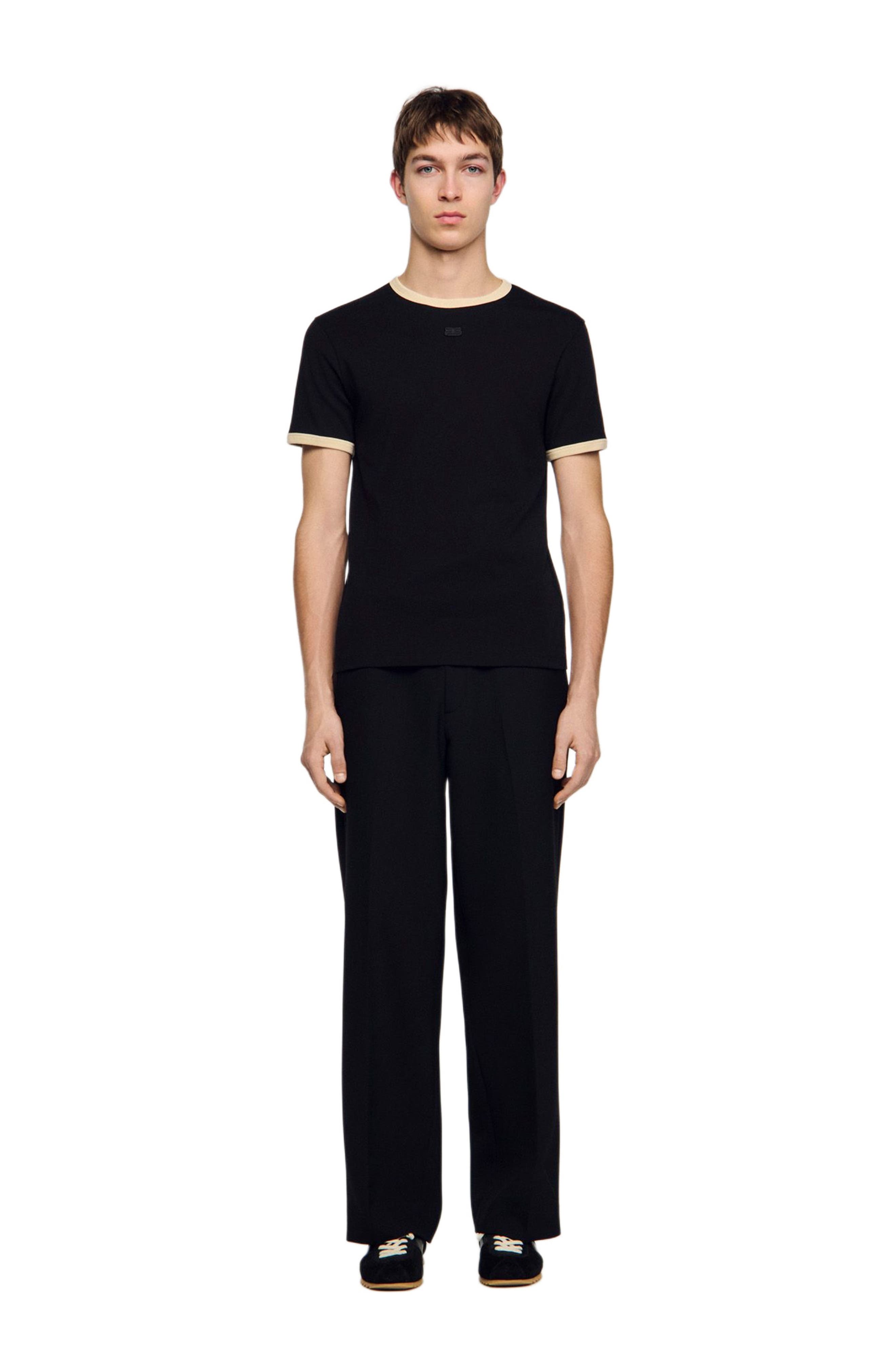 Two-tone patch T-shirt - image 2