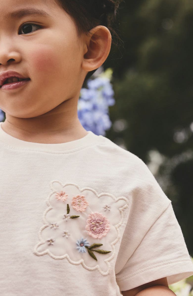 NEXT Kids' Graphic T-Shirt & Tulle Skirt Set, Alternate, color, White