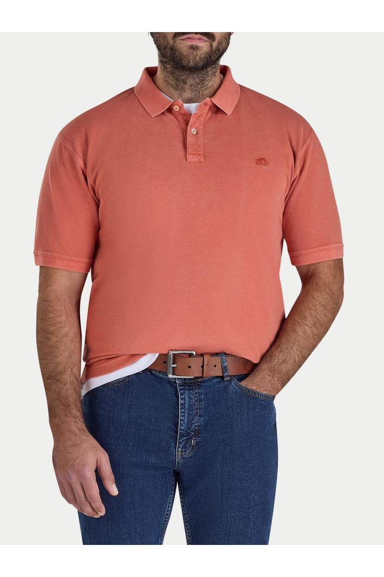 Garment Dyed Polo Shirt, Alternate, color, Burnt Orange