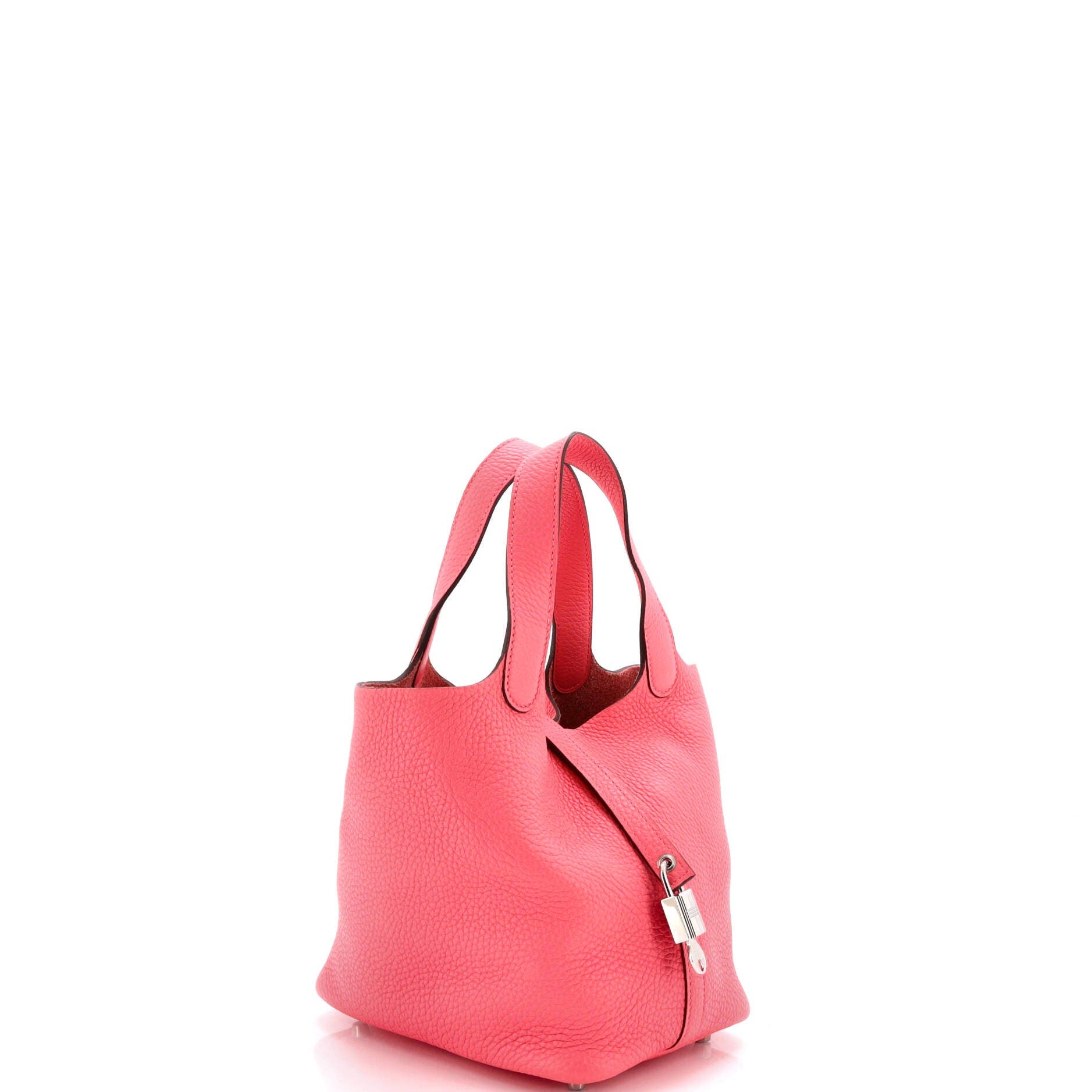 Pre-Owned Hermes Picotin Lock Bag Clemence PM, Alternate, color, Rose Azalee