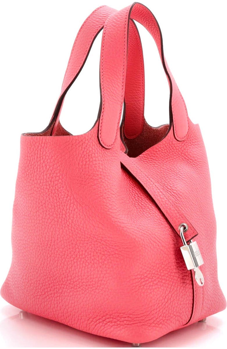Pre-Owned Hermes Picotin Lock Bag Clemence PM, Alternate, color, Rose Azalee