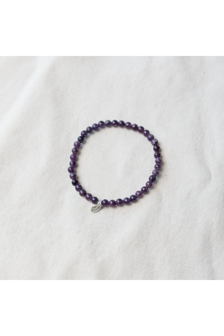 Lepidolite Energy Bracelet, Alternate, color, Dark Purple