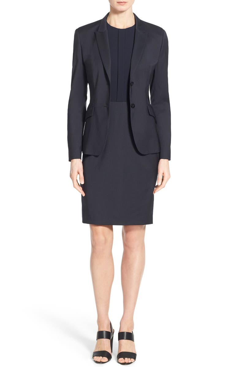 BOSS 'Julea1' Stretch Wool Suit Jacket, Alternate, color, 