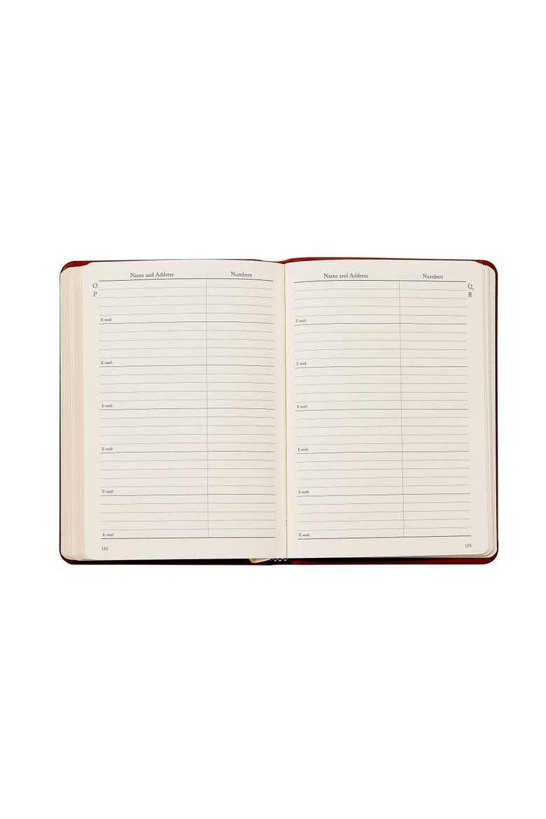 2027 Leather Weekly Notebook, Alternate, color, Blue