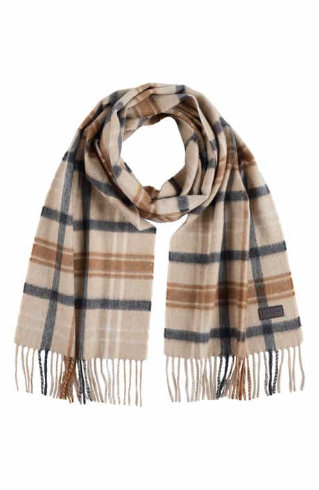 Hickey Freeman Plaid Cashmere Scarf
