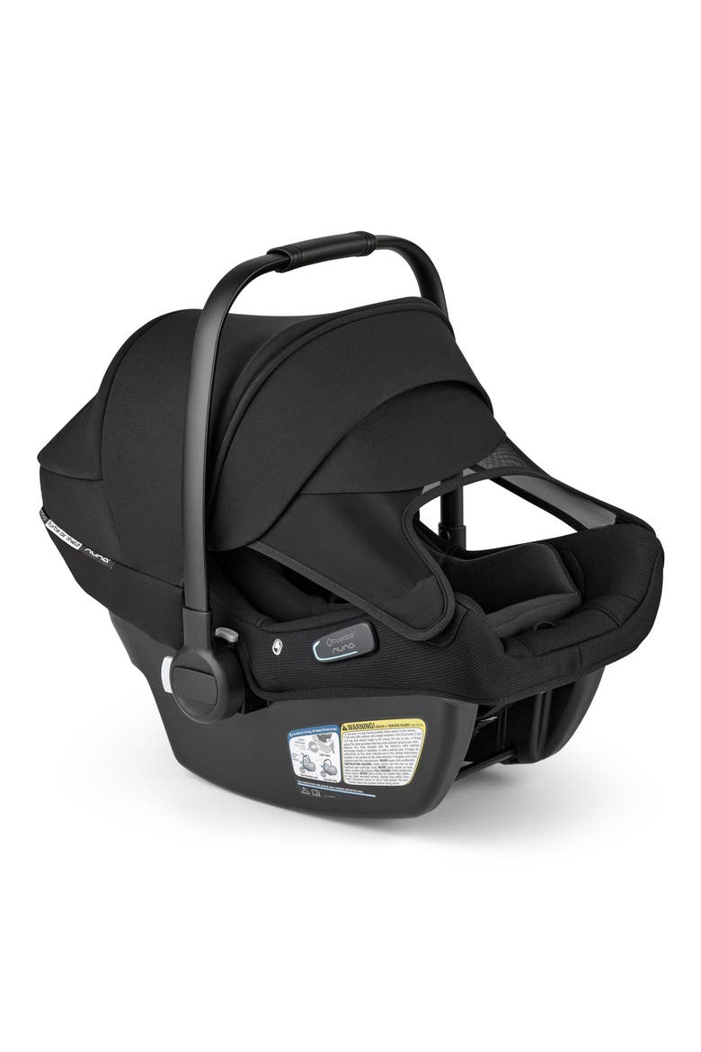 Turtle Air Shield by Nuna Infant Car Seat and Base, Alternate, color, BLACK