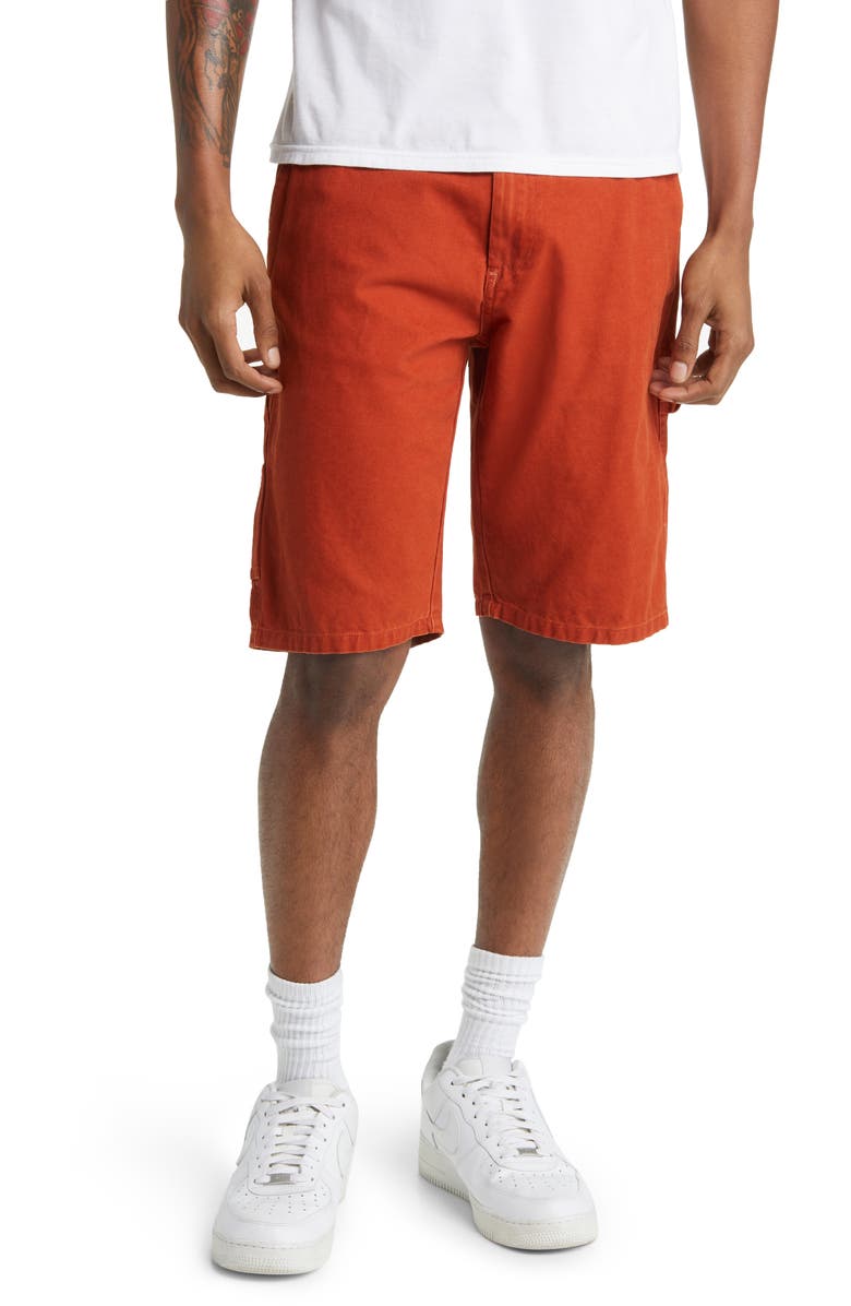 CATERPILLAR Workwear Stonewash Carpenter Shorts, Main, color,