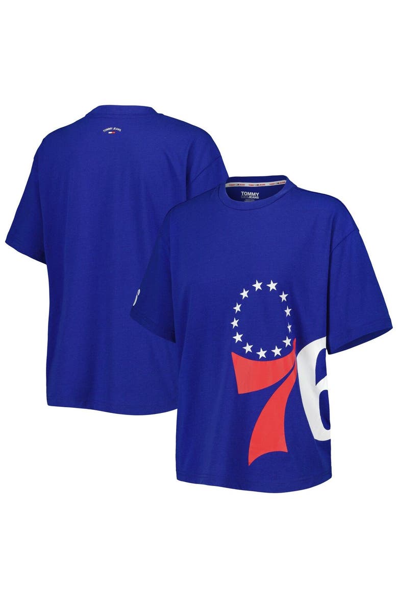 Women's Tommy Jeans Royal Philadelphia 76ers Bianca T-Shirt, Main, color, Royal