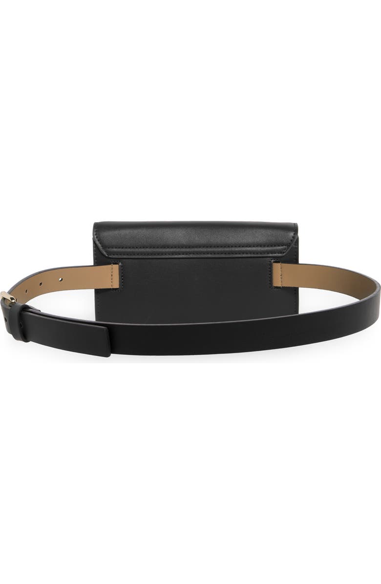 Kate Spade New York leather belt bag, Alternate, color, Black / Polished Gold