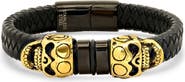 STEELTIME Men's Braided Leather Bracelet