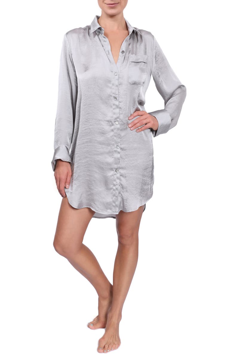 Everyday Ritual Boyfriend Sleep Shirt, Main, color, 