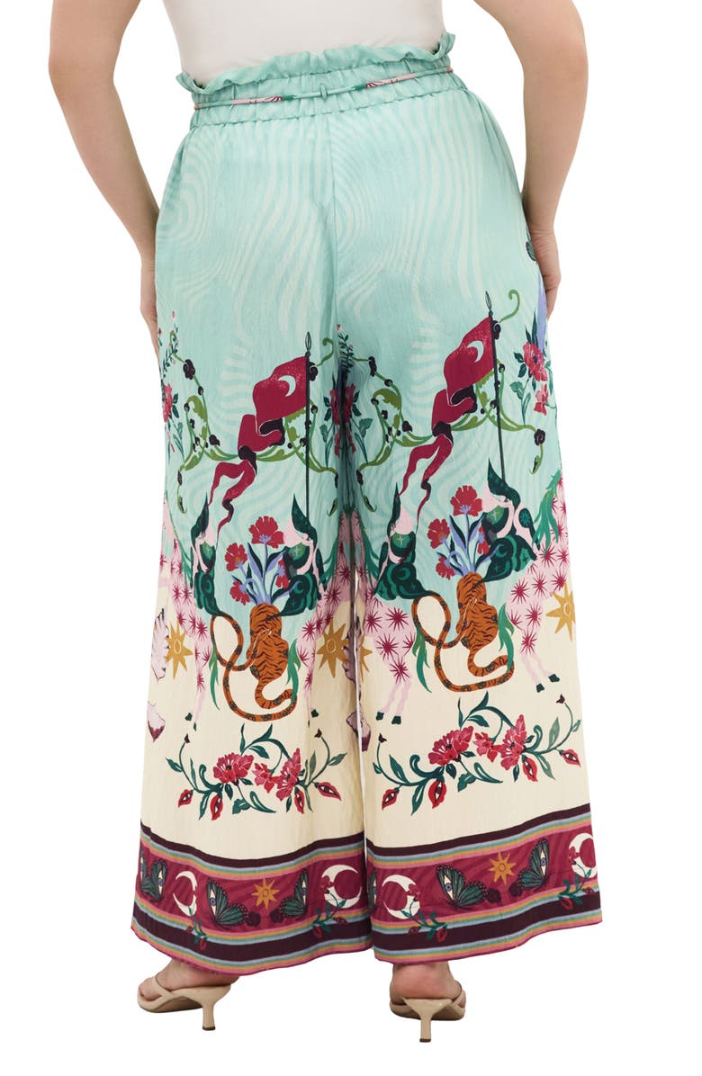 City Chic Athena Mixed Print Wide Leg Pants, Alternate, color, Hero Dreamscape