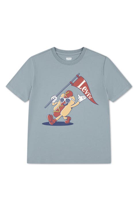 Kids' Hot Dog Logo Graphic T-Shirt (Big Kid)