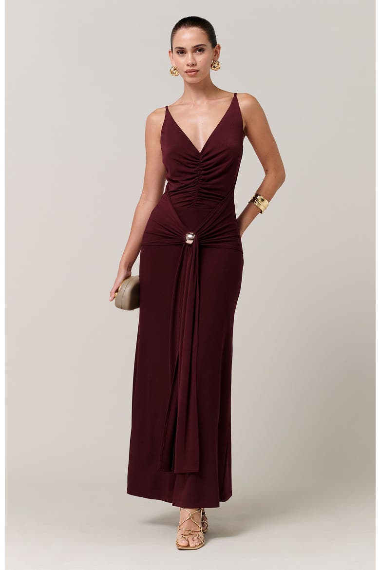 Cynthia Midi Dress, Alternate, color, Berry