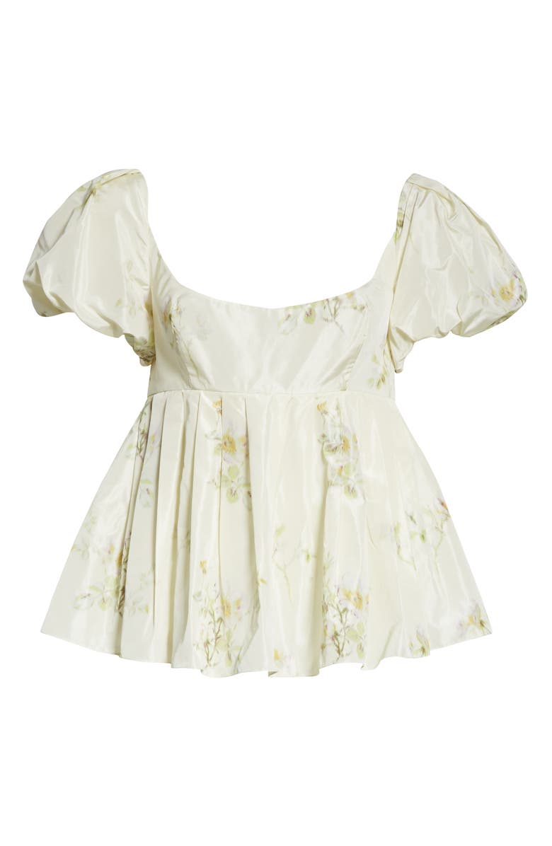 Brock Collection Floral Print Babydoll Top, Alternate, color, 