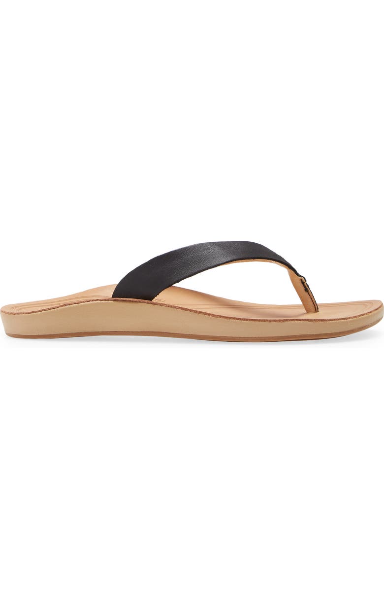 OluKai Nonohe Leather Flip Flop, Alternate, color,