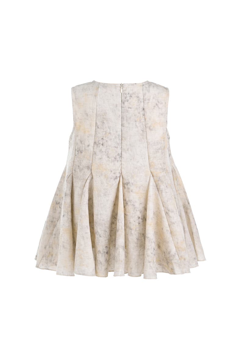 Marble Pleated Two-Piece Set, Alternate, color, Ivory