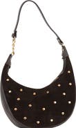 Persaman New York Studded Suede Shoulder Bag