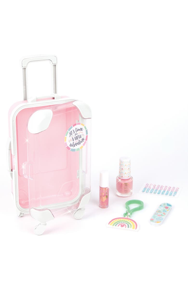 Three Cheers For Girls 3C4G Adventure Fun Suitcase Cosmetic Set, 7 Pieces, Alternate, color, Multicolored