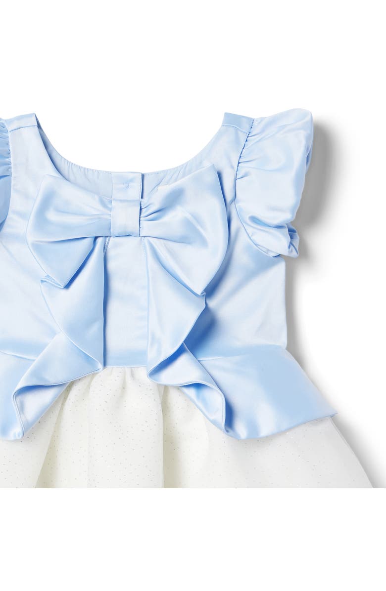 Janie and Jack x Disney Kids' Cinderella Satin & Glitter Tulle Dress Costume, Alternate, color, 