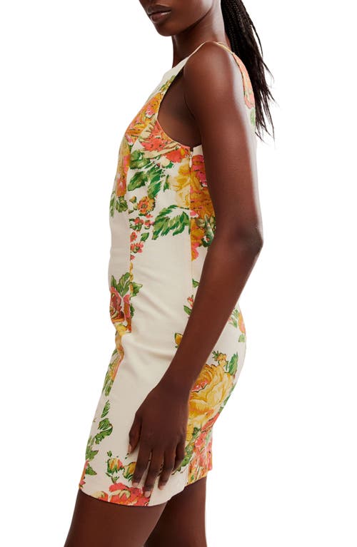 FREE PEOPLE FREE PEOPLE MAYBERRY COTTON & LINEN BLEND MINIDRESS