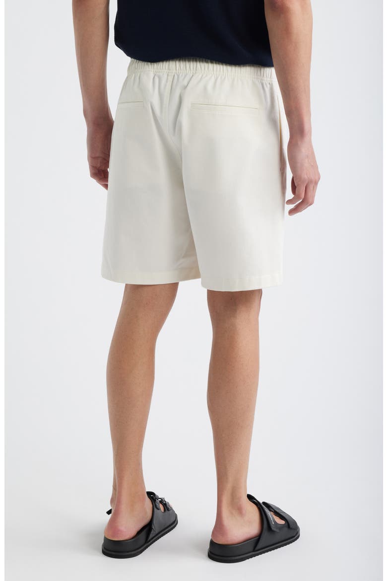 Easy Elastic Waist Cotton Shorts, Alternate, color, WINTER IVORY - 2H5