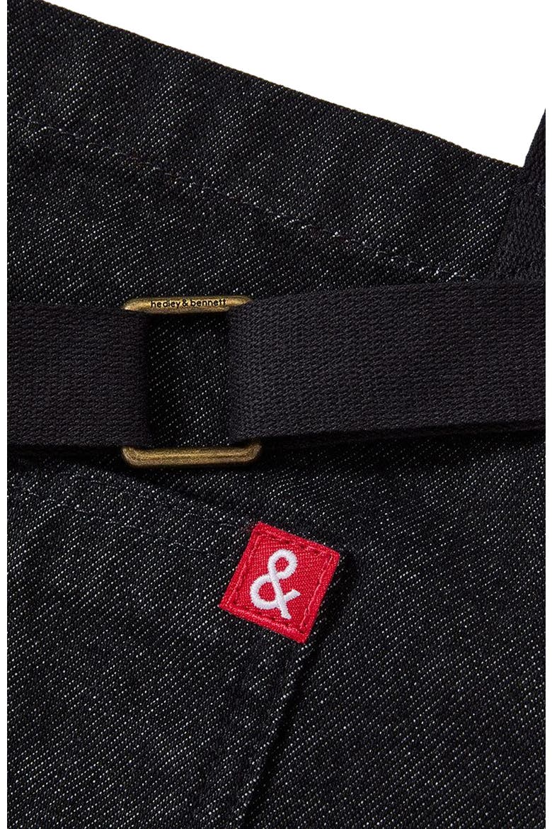 The Essential Apron - Abalone Black Denim, Alternate, color, Abalone Denim