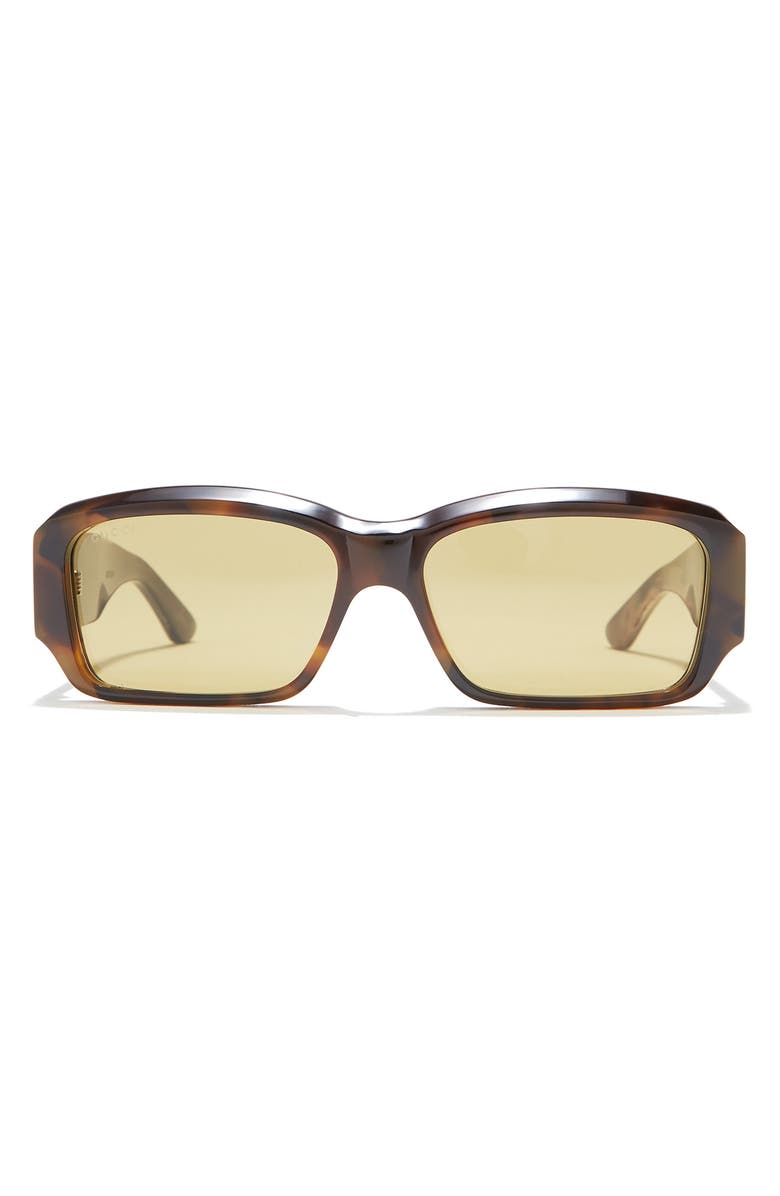 Gucci 59mm Rectangle Sunglasses, Main, color,