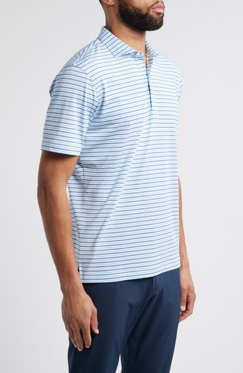 Johnnie-o Bronte Stripe Prep-formance Golf Polo In Majorca
