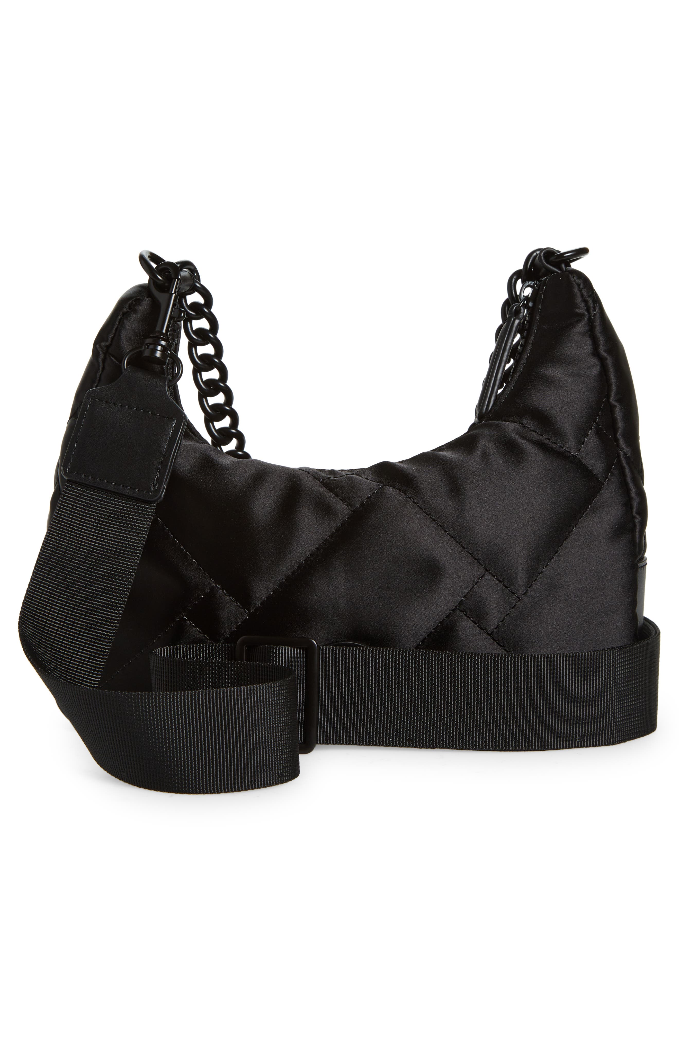 Kurt Geiger London Quilted Nylon Crossbody, Alternate, color, Blk/Other