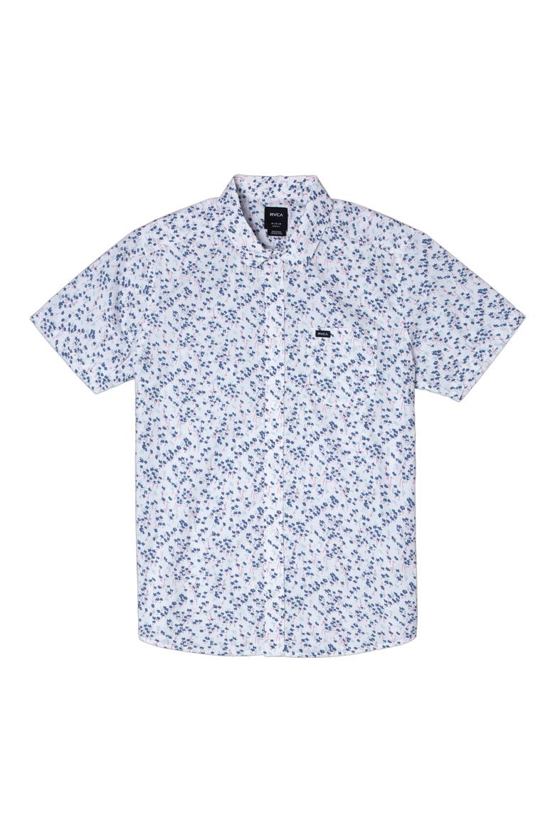 Eternal Floral Short Sleeve Button-Up Shirt, Alternate, color, ANTIQUE WHITE