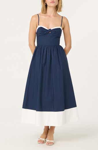 ASTR the Label Contrast Detail Cotton Dress