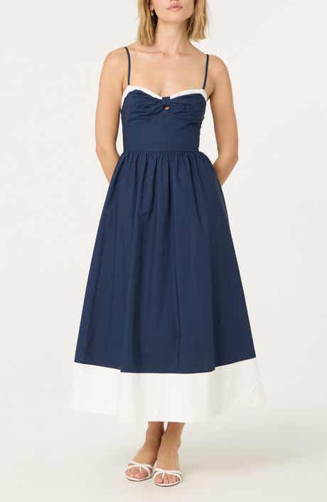 ASTR the Label Contrast Detail Cotton Dress