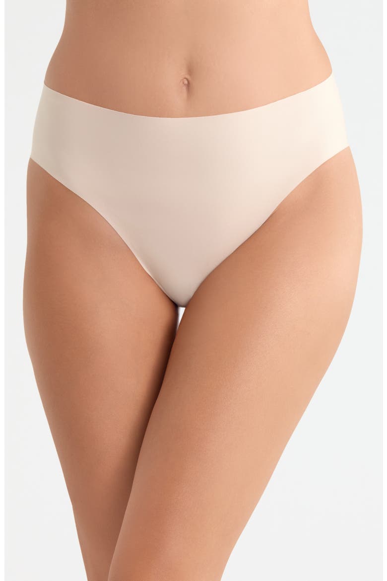 Invisible Edge Assorted 3-Pack High Cut Briefs, Alternate, color, BEIGE SMOKE